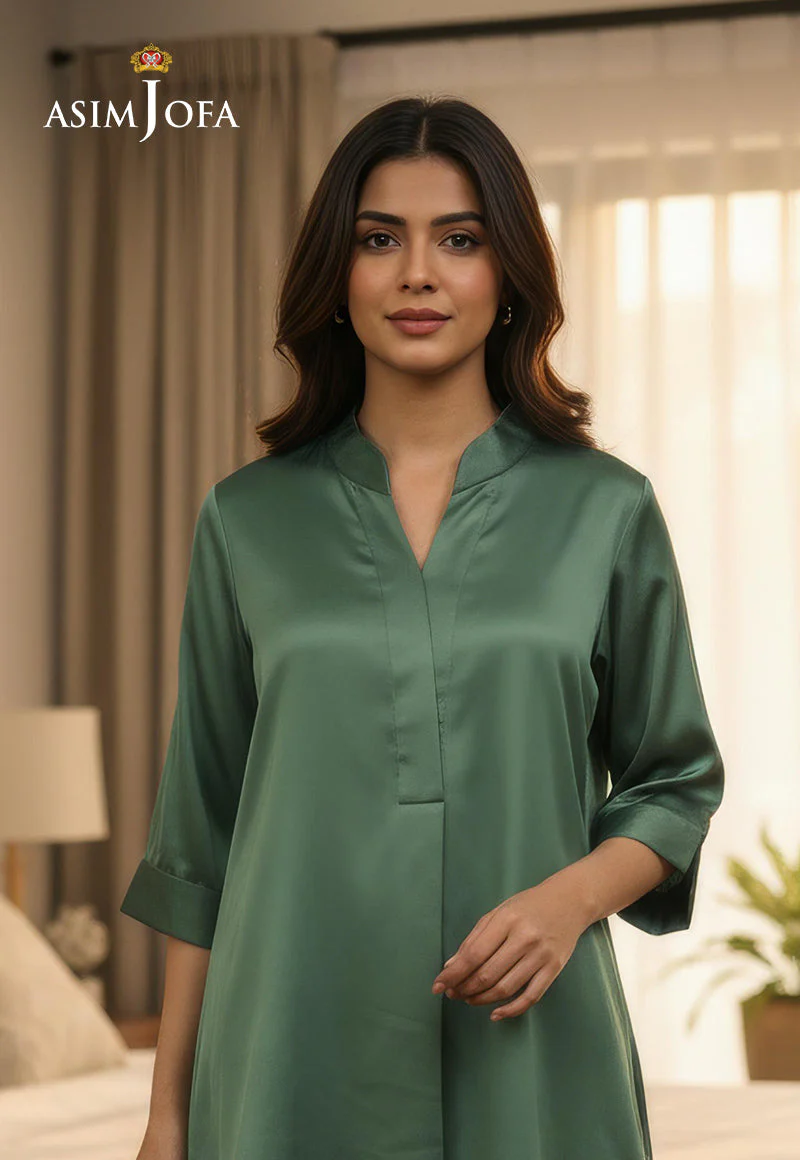 AJDSAI-627 SATIN SILK STITCHED 2 PCS - Image 2