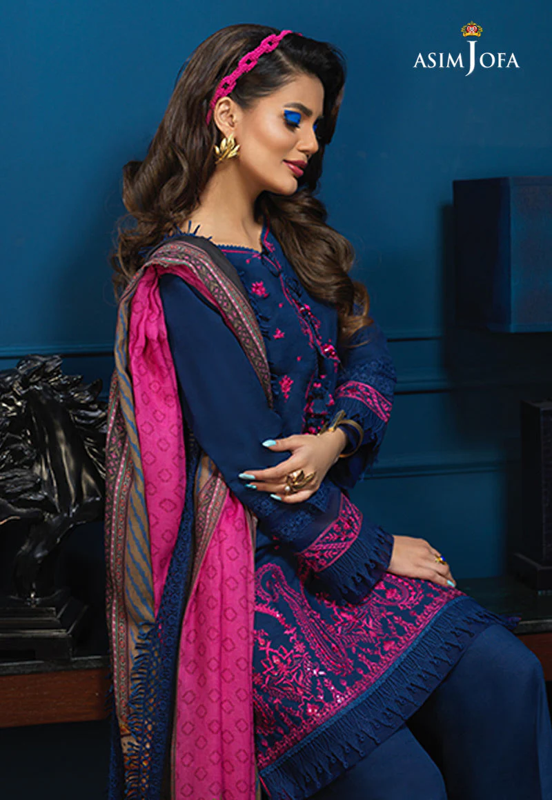 AJE-01 EMBROIDERED ORGANZA 3 PCS - Image 3