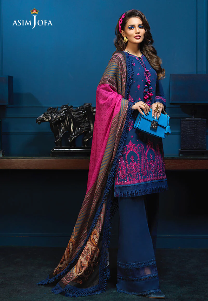 AJE-01 EMBROIDERED ORGANZA 3 PCS - Image 5