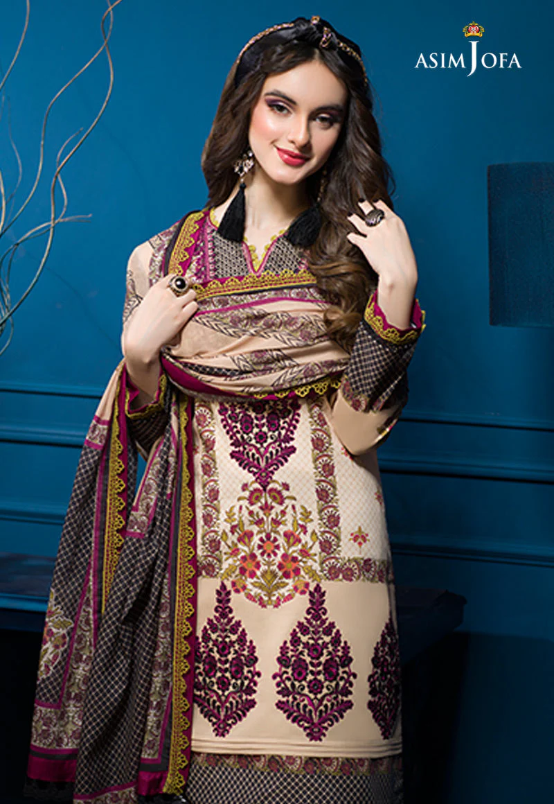 AJE-02 EMBROIDERED CAMBRIC 3 PCS - Image 12