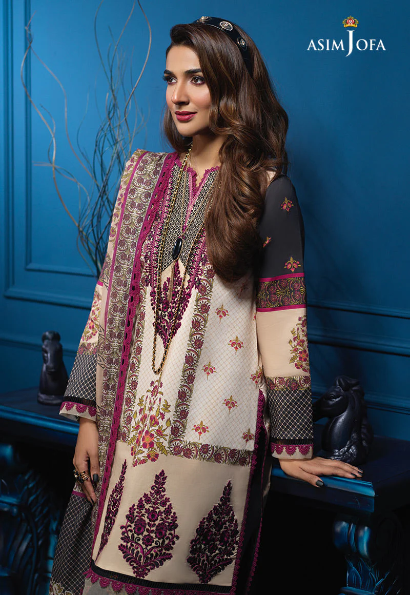 AJE-02 EMBROIDERED CAMBRIC 3 PCS - Image 3