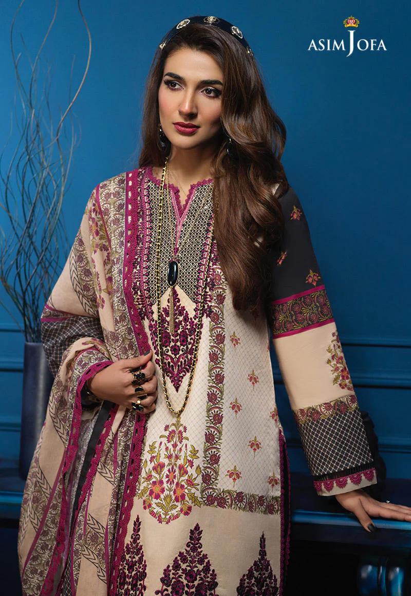 AJE-02 EMBROIDERED CAMBRIC 3 PCS - Image 6