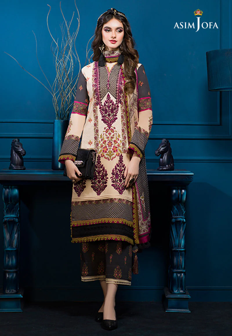 AJE-02 EMBROIDERED CAMBRIC 3 PCS - Image 8