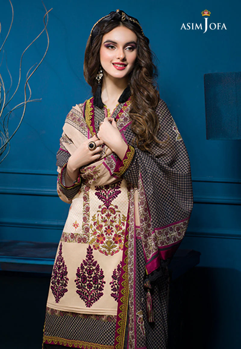 AJE-02 EMBROIDERED CAMBRIC 3 PCS - Image 9
