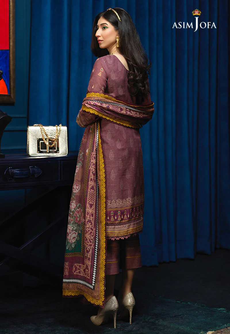 AJE-03 EMBROIDERED KHADDAR 3 PCS - Image 7