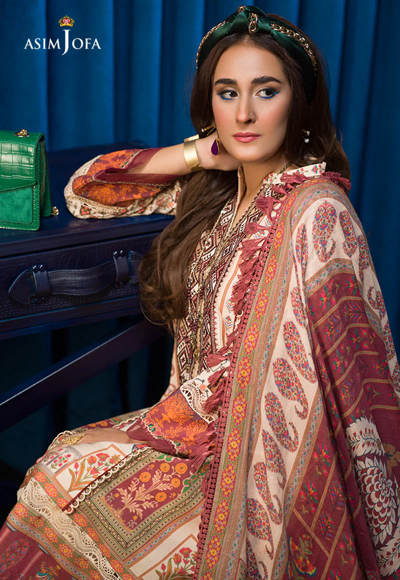 AJE-09 EMBROIDERED CAMBRIC 3 PCS - Image 4