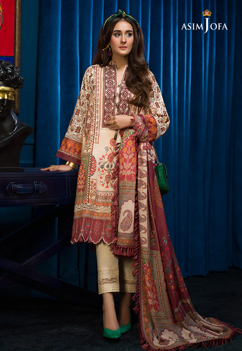 AJE-09 EMBROIDERED CAMBRIC 3 PCS - Image 6