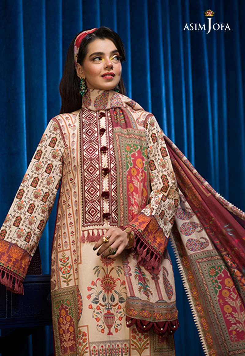 AJE-09 EMBROIDERED CAMBRIC 3 PCS - Image 9