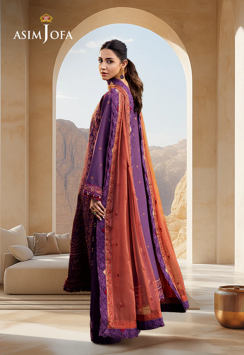 AJELL-13 EMBROIDERED LAWN 3 PCS - Image 2