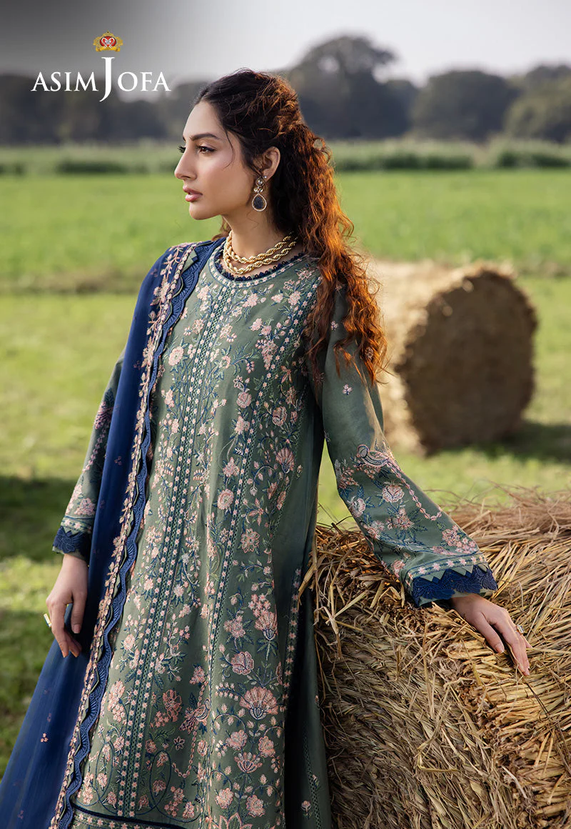 AJELLD-14 EMBROIDERED LAWN Stitched 3PCS - Image 4