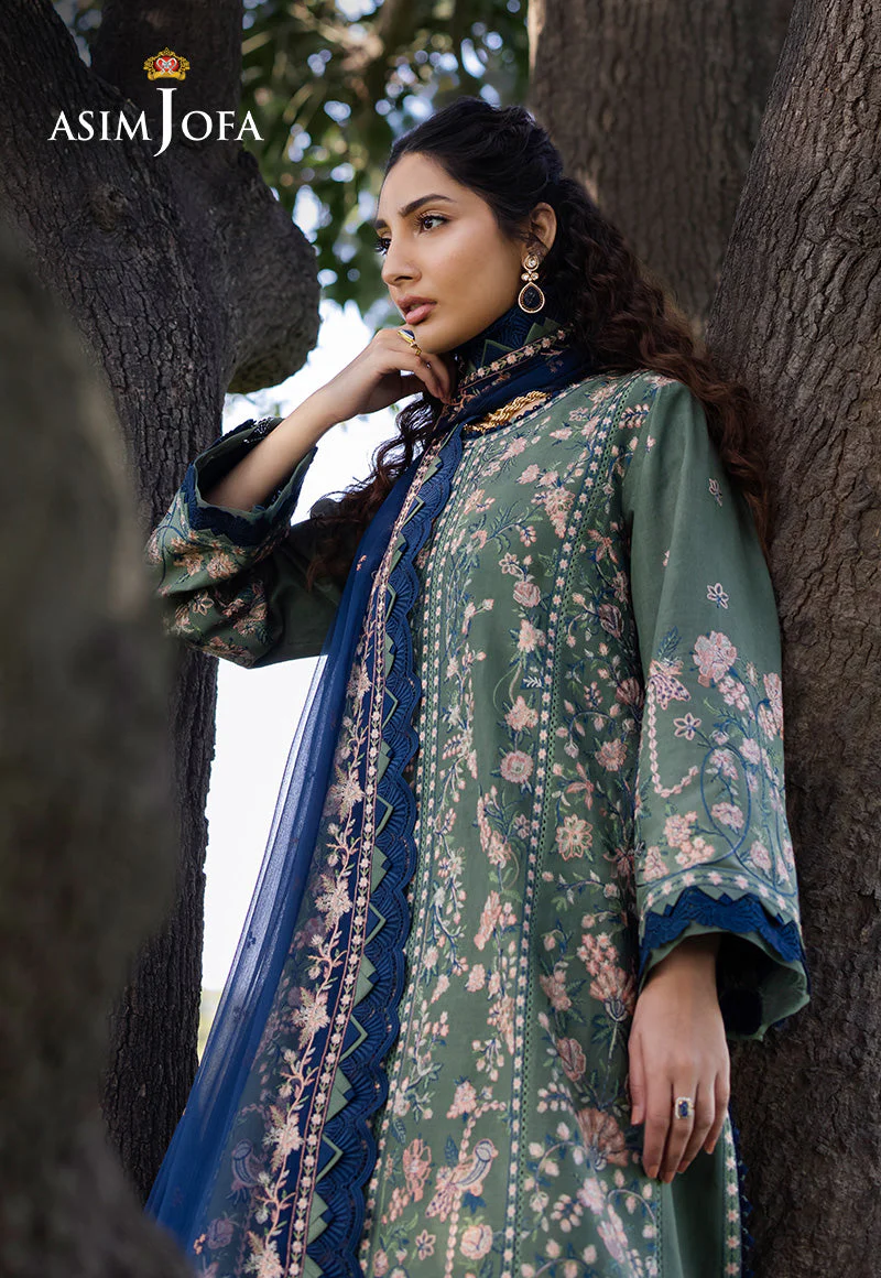 AJELLD-14 EMBROIDERED LAWN Stitched 3PCS - Image 6
