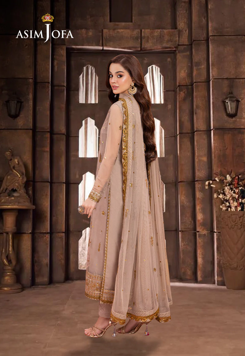 AJEMD-06 EMBROIDERED NET STITCHED 3 PCS - Image 2