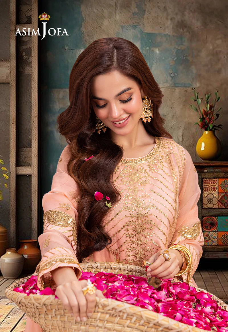 AJEMD-20 EMBROIDERED ORGANZA STITCHED 2 PCS - Image 3