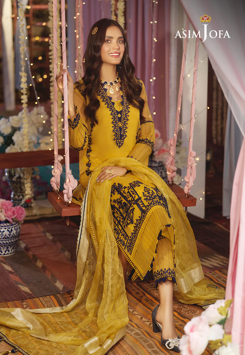 AJFC-12 EMBROIDERED ORGANZA 3 PCS - Image 4
