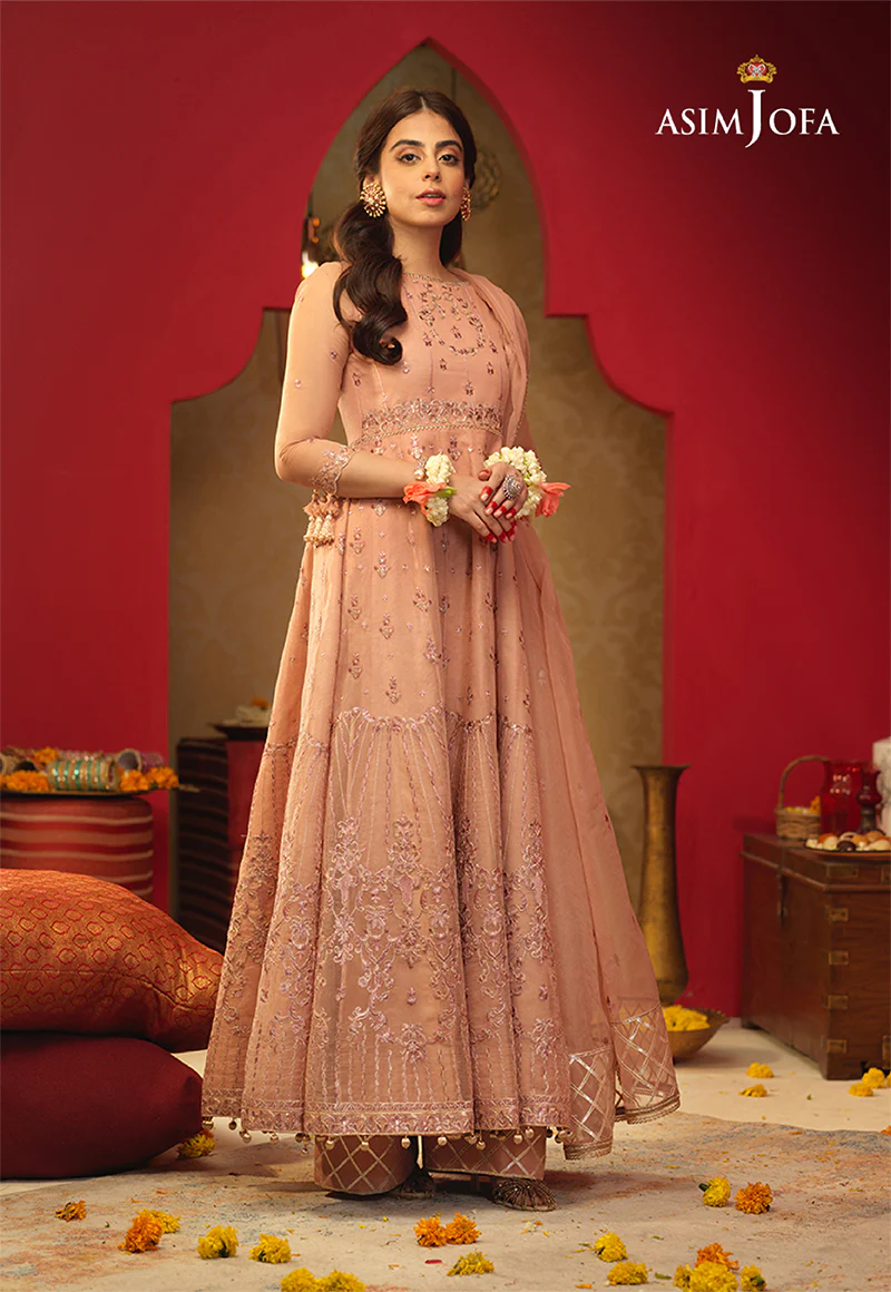 AJFC-26 EMBROIDERED ORGANZA 3 PCS - Image 5