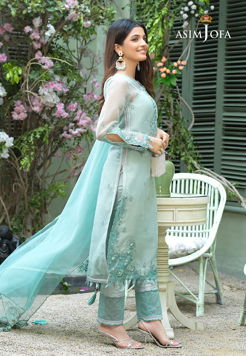 AJFC-39 EMBROIDERED ORGANZA 3 PCS - Image 3