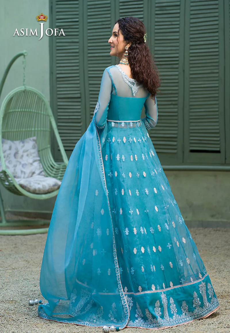 AJFC-43 EMBROIDERED ORGANZA 3 PCS - Image 2