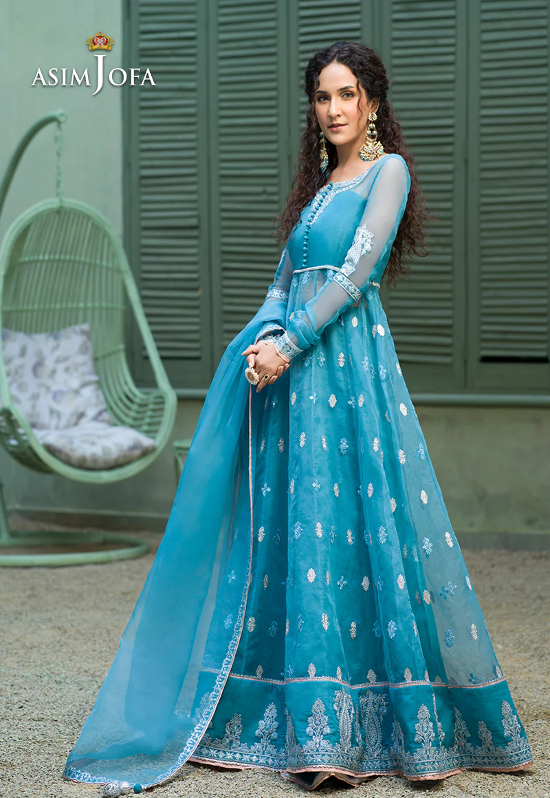 AJFC-43 EMBROIDERED ORGANZA 3 PCS - Image 3