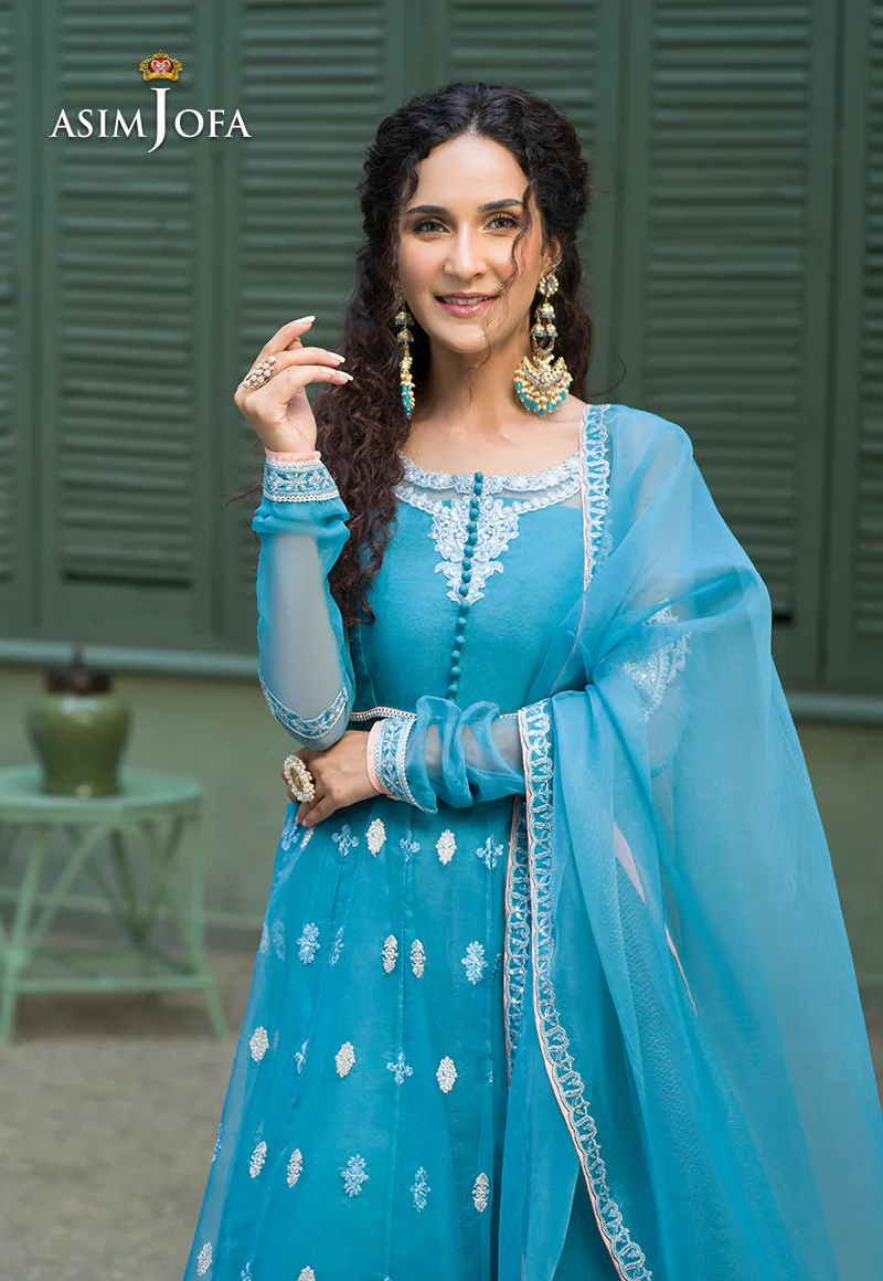 AJFC-43 EMBROIDERED ORGANZA 3 PCS - Image 5