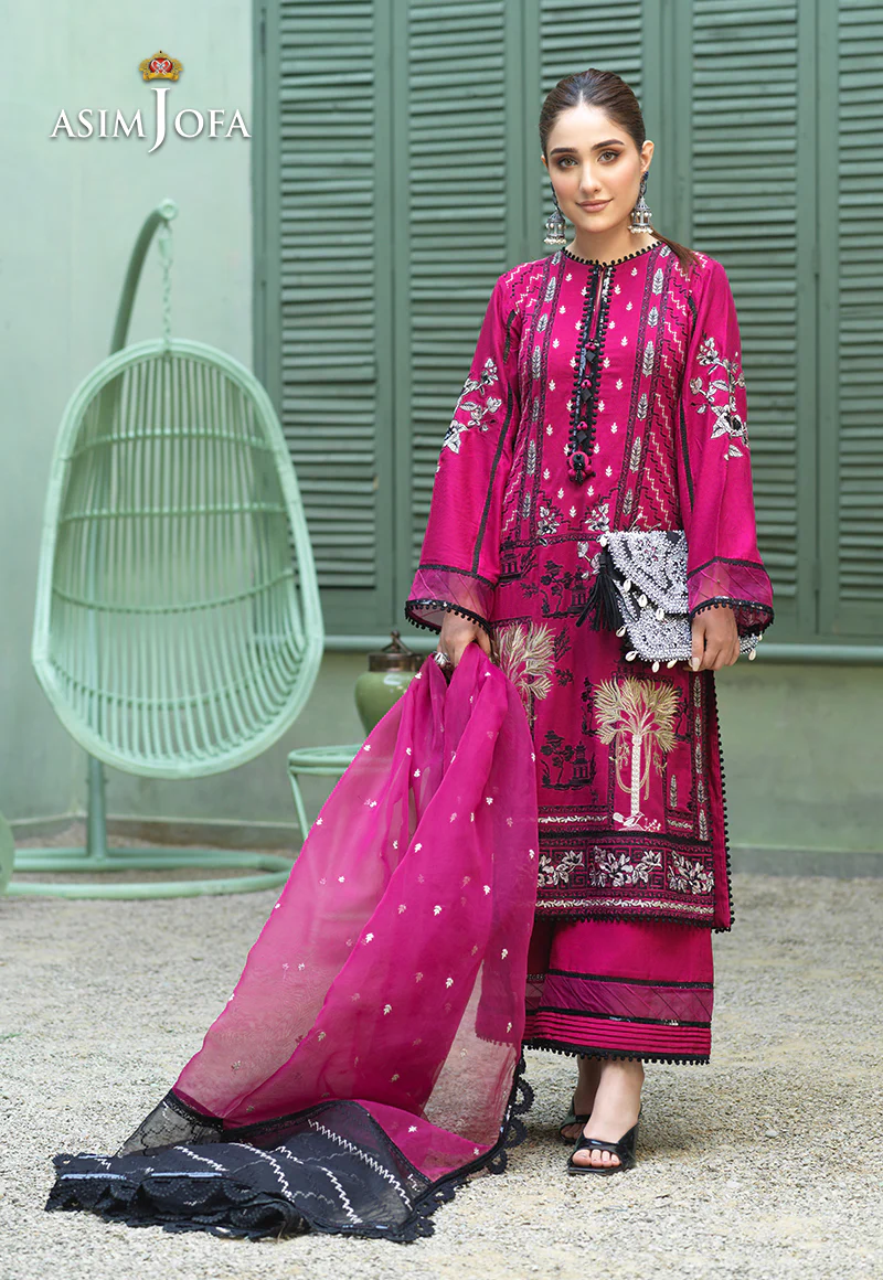 AJFC-44 EMBROIDERED COTTON NET 3 PCS - Image 3
