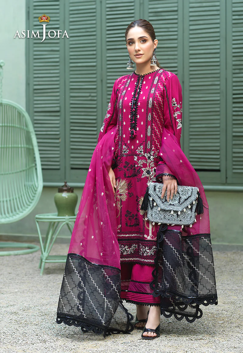 AJFC-44 EMBROIDERED COTTON NET 3 PCS - Image 4