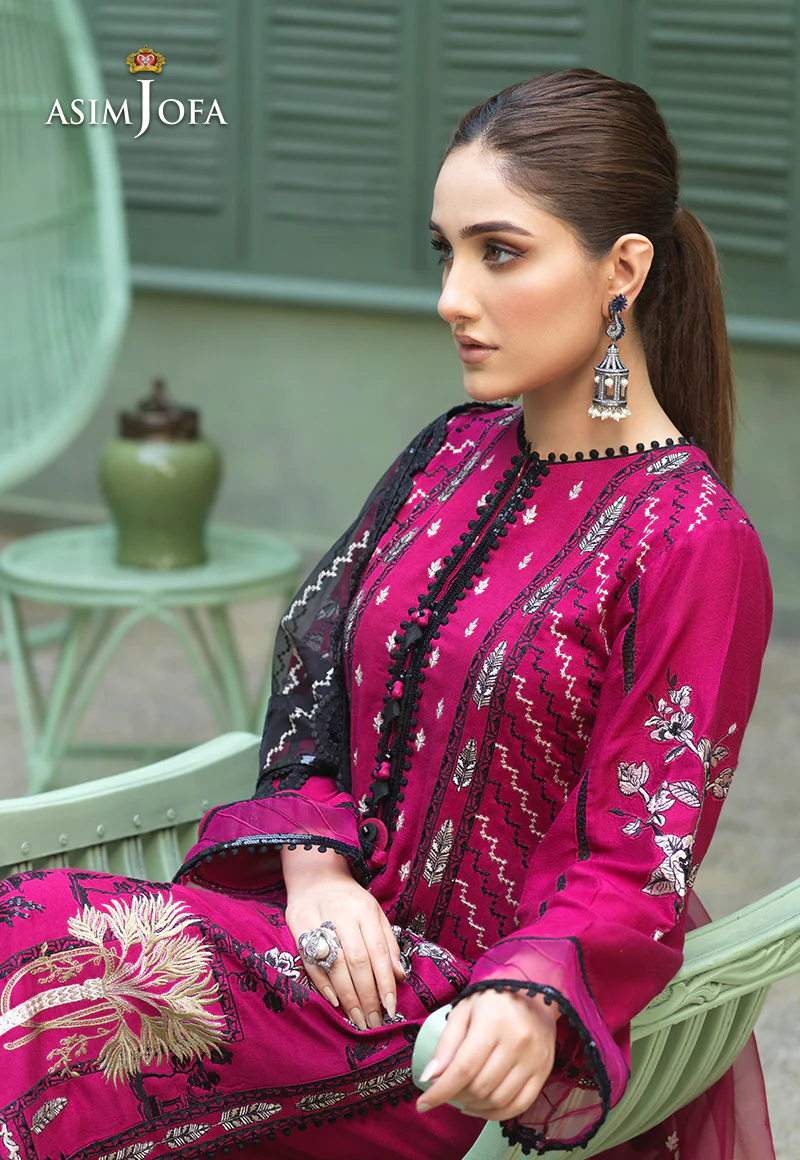 AJFC-44 EMBROIDERED COTTON NET 3 PCS - Image 9