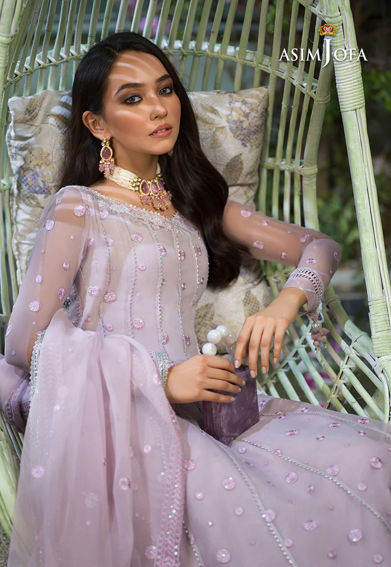 AJFC-45 EMBROIDERED ORGANZA 3 PCS - Image 3