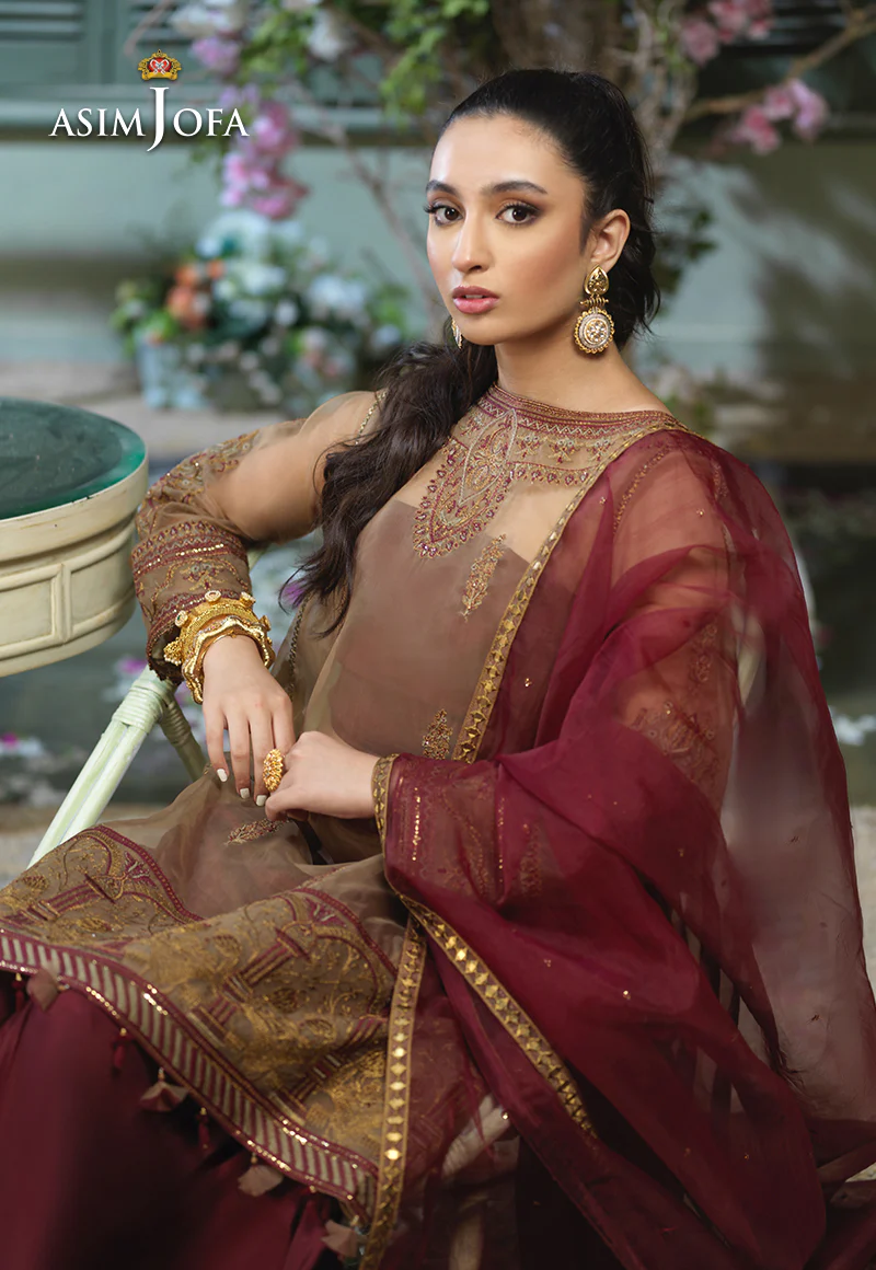 AJFC-47 EMBROIDERED ORGANZA 3 PCS - Image 8