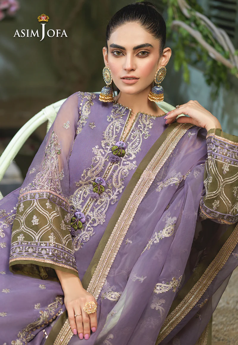 AJFC-51 EMBROIDERED ORGANZA 3 PCS - Image 10