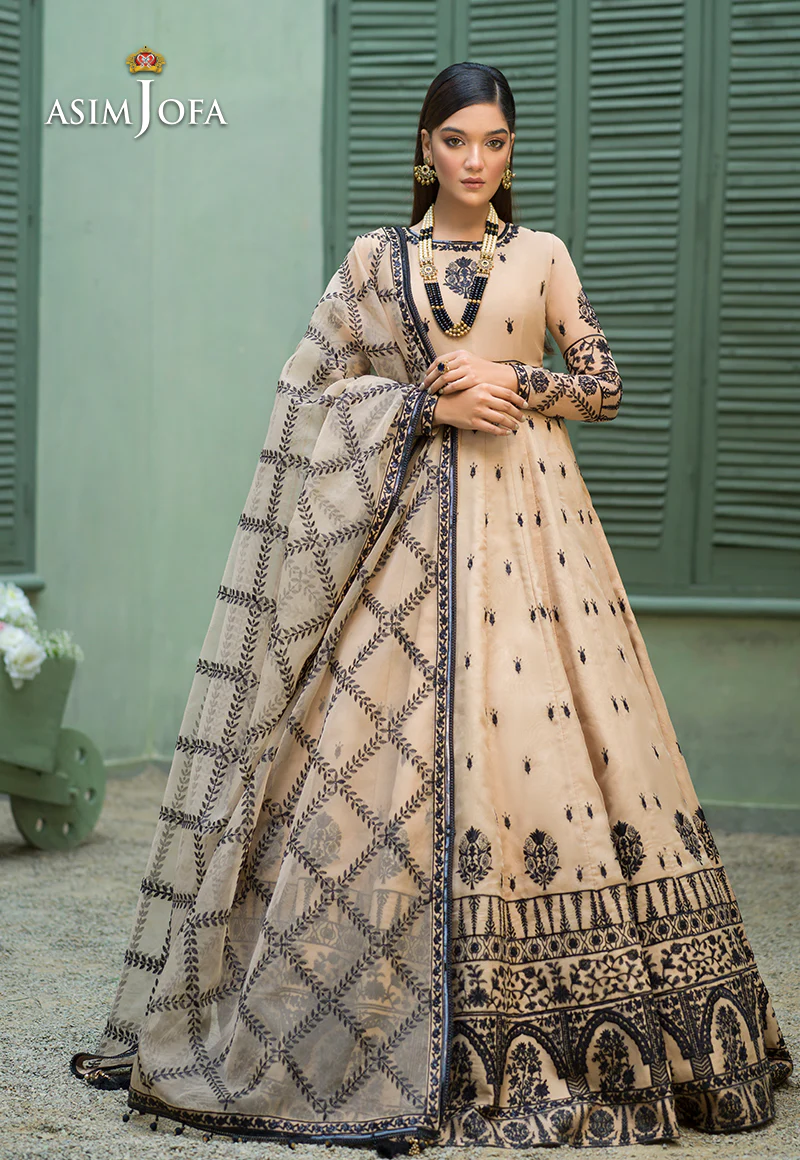 AJFC-52 EMBROIDERED ORGANZA 3 PCS - Image 3