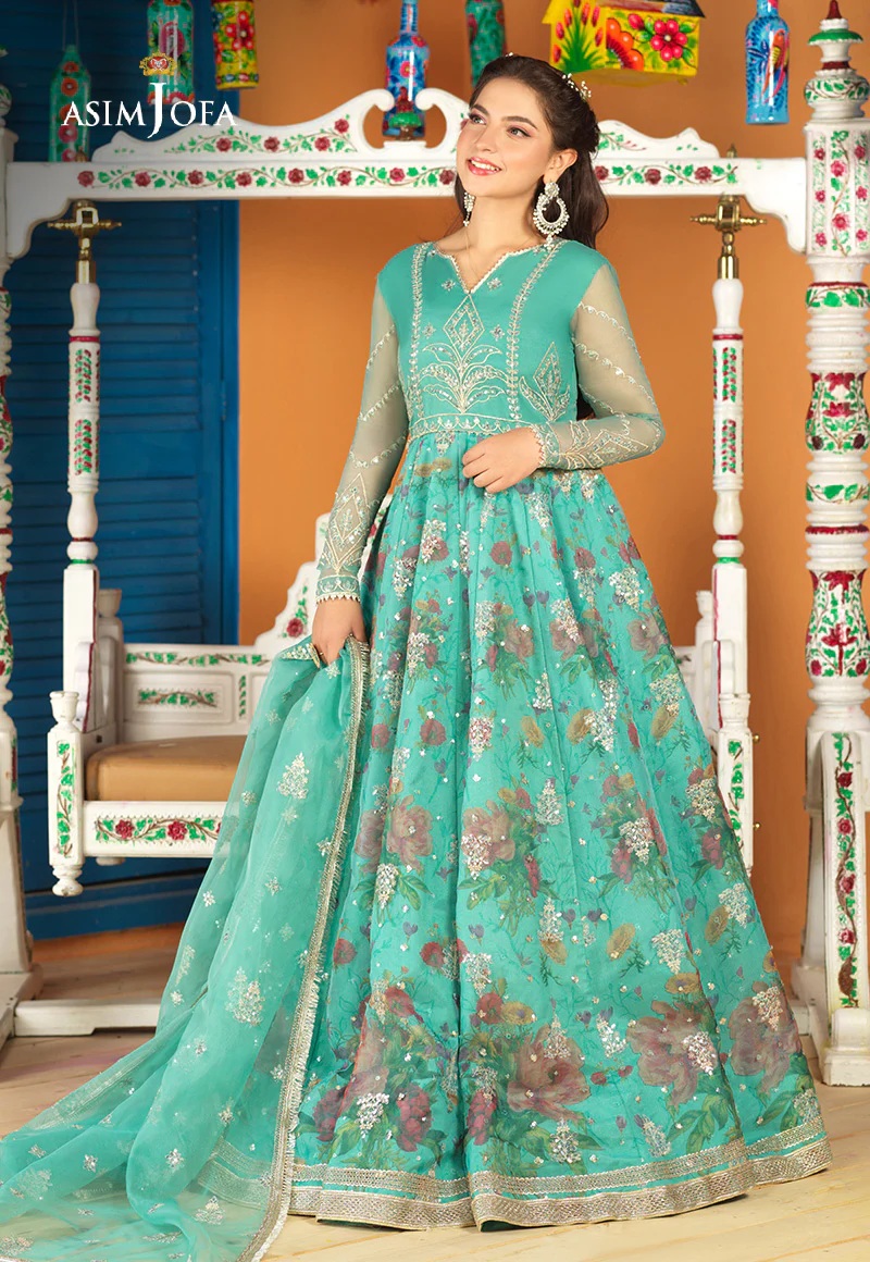 AJFC-62 EMBROIDERED ORGANZA 3 PCS - Image 6