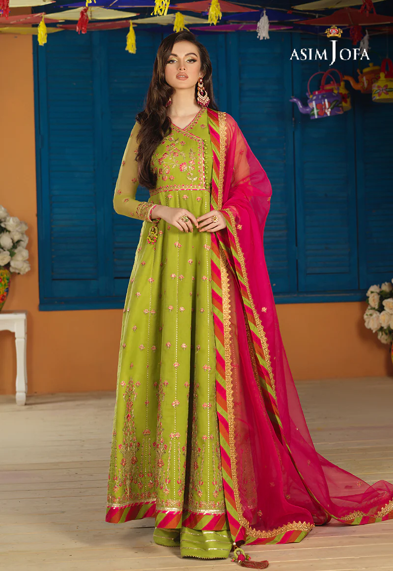 AJFC-69 EMBROIDERED ORGANZA 3 PCS - Image 5