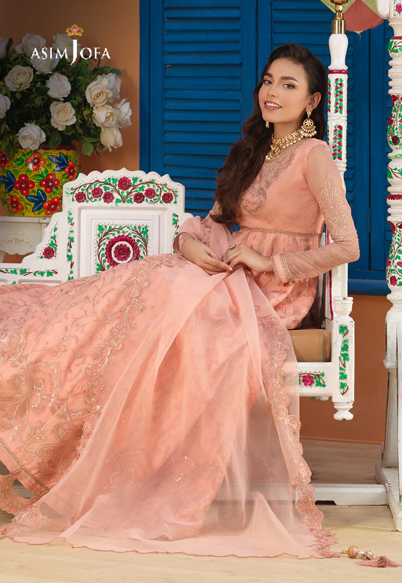 AJFC-72 EMBROIDERED ORGANZA 3 PCS - Image 3