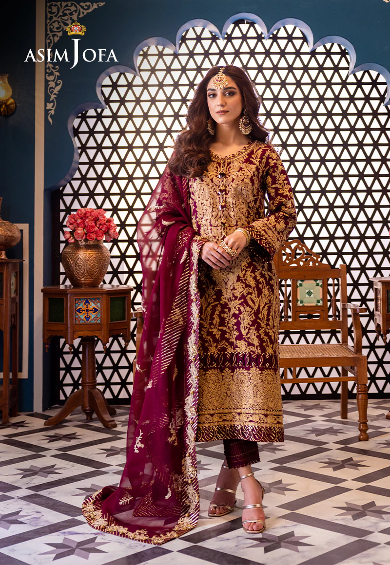 AJFI-03 EMBROIDERED LAWN 3 PCS - Image 4
