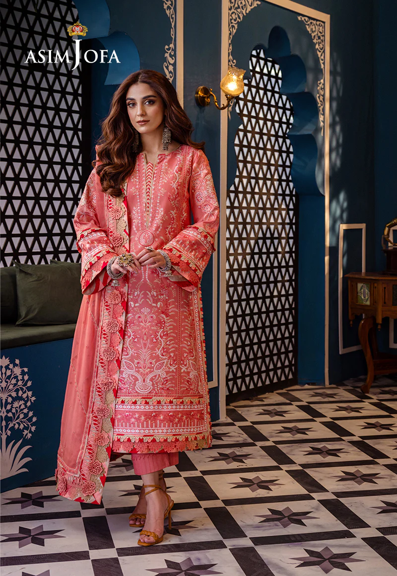 AJFI-07 EMBROIDERED LAWN 3 PCS