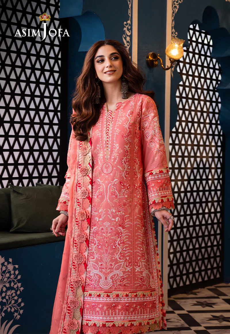 AJFI-07 EMBROIDERED LAWN 3 PCS - Image 3