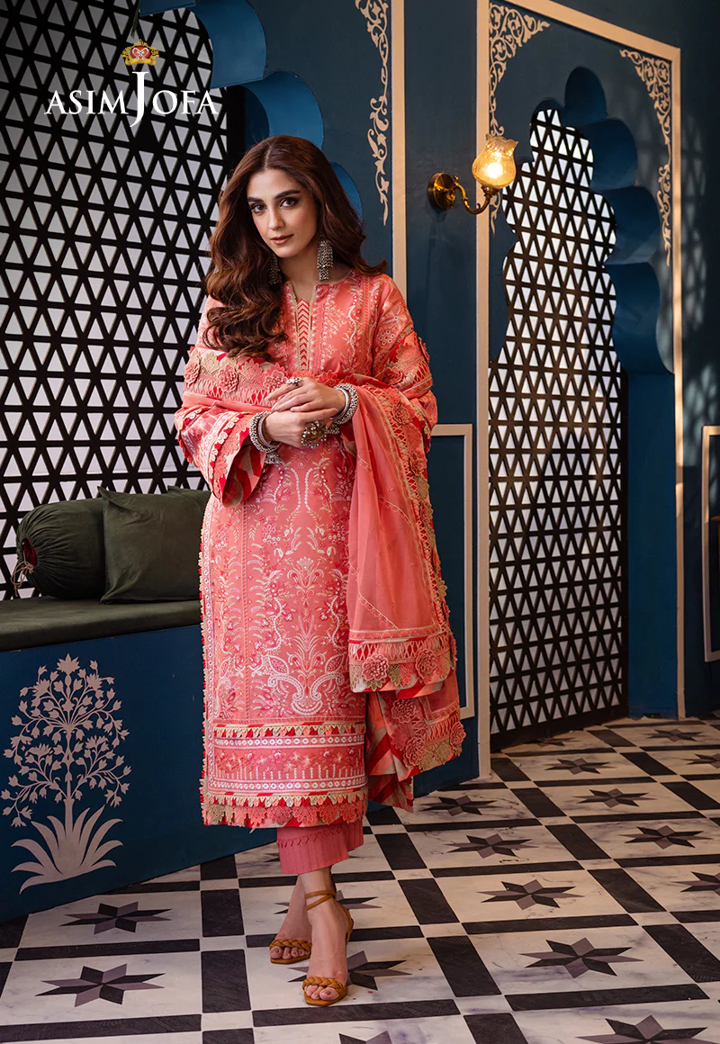 AJFI-07 EMBROIDERED LAWN 3 PCS - Image 4
