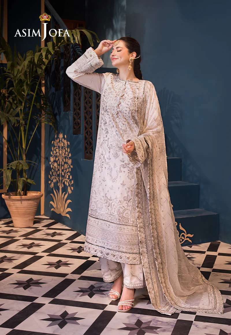 AJFI-08 EMBROIDERED LAWN 3 PCS - Image 4