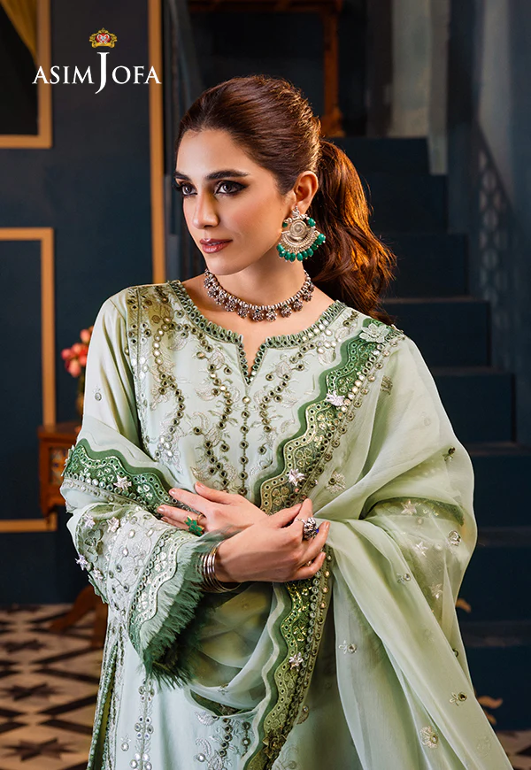 AJFI-17 EMBROIDERED LAWN 3 PCS - Image 3