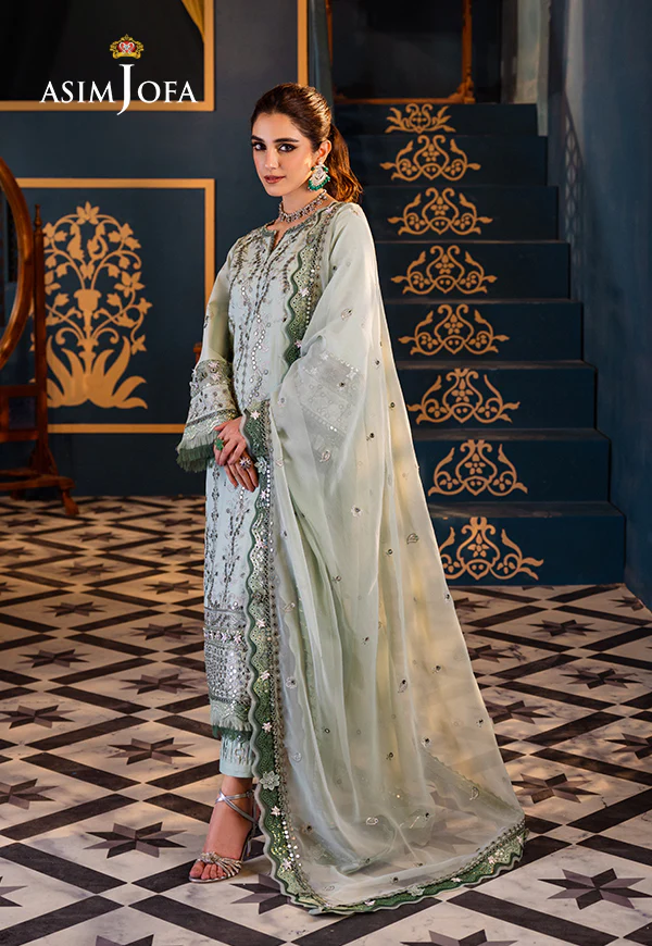 AJFI-17 EMBROIDERED LAWN 3 PCS - Image 4