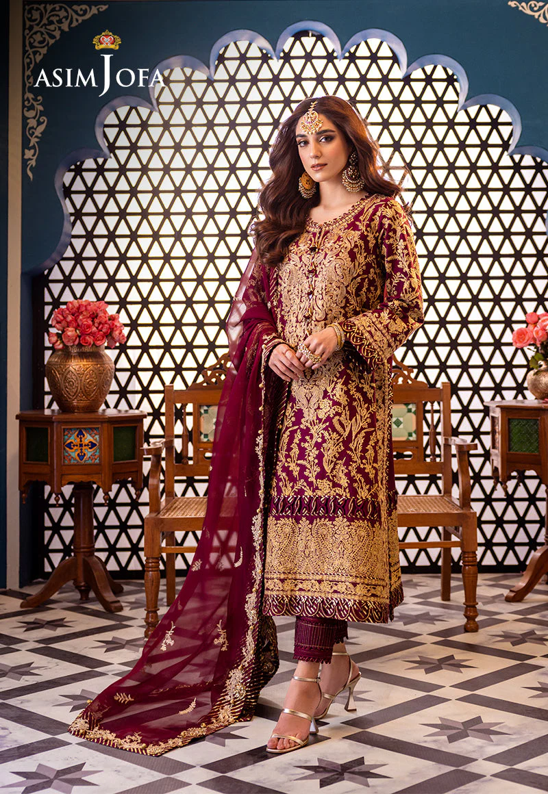 AJFID-03 EMBROIDERED LAWN STITCHED 3 PCS