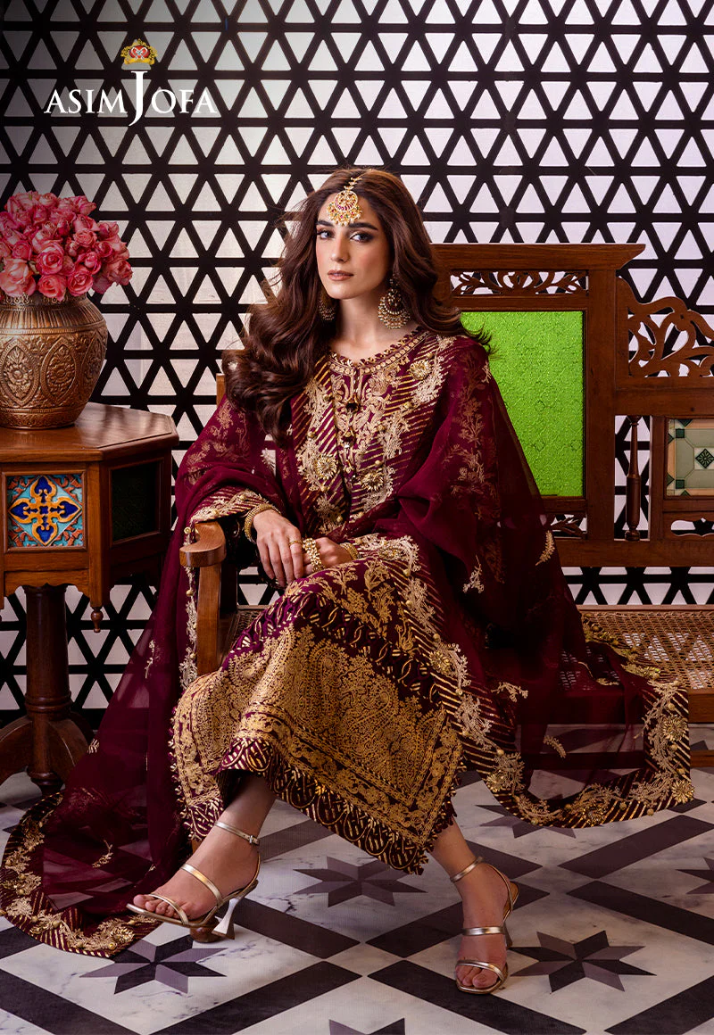 AJFID-03 EMBROIDERED LAWN STITCHED 3 PCS - Image 11