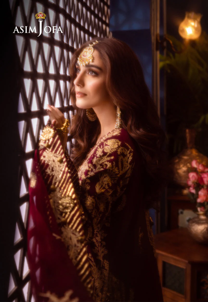 AJFID-03 EMBROIDERED LAWN STITCHED 3 PCS - Image 13