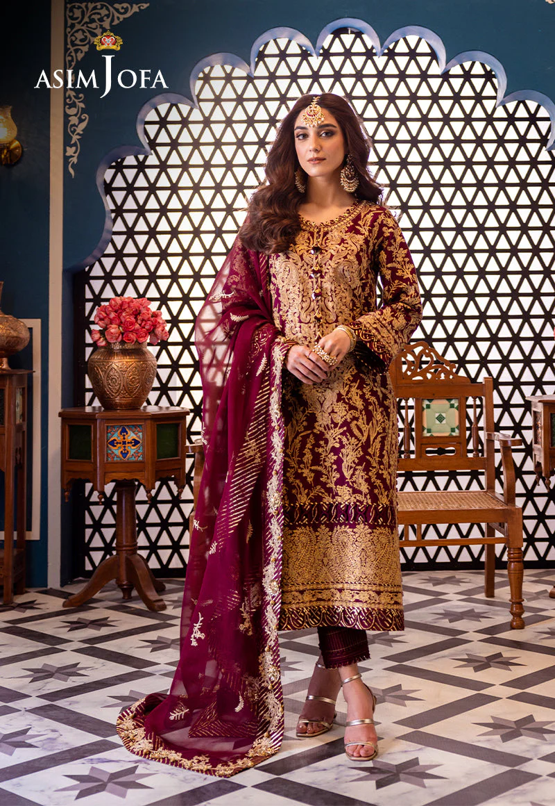 AJFID-03 EMBROIDERED LAWN STITCHED 3 PCS - Image 4