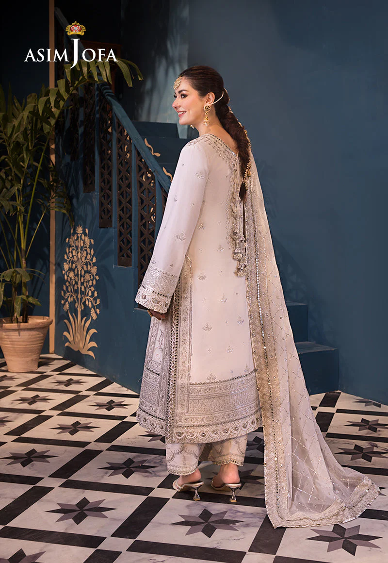 AJFID-08 EMBROIDERED LAWN STITCHED 3 PCS - Image 2