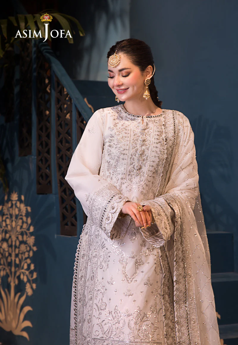 AJFID-08 EMBROIDERED LAWN STITCHED 3 PCS - Image 3