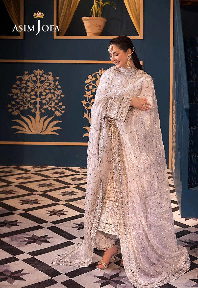 AJFID-08 EMBROIDERED LAWN STITCHED 3 PCS - Image 8
