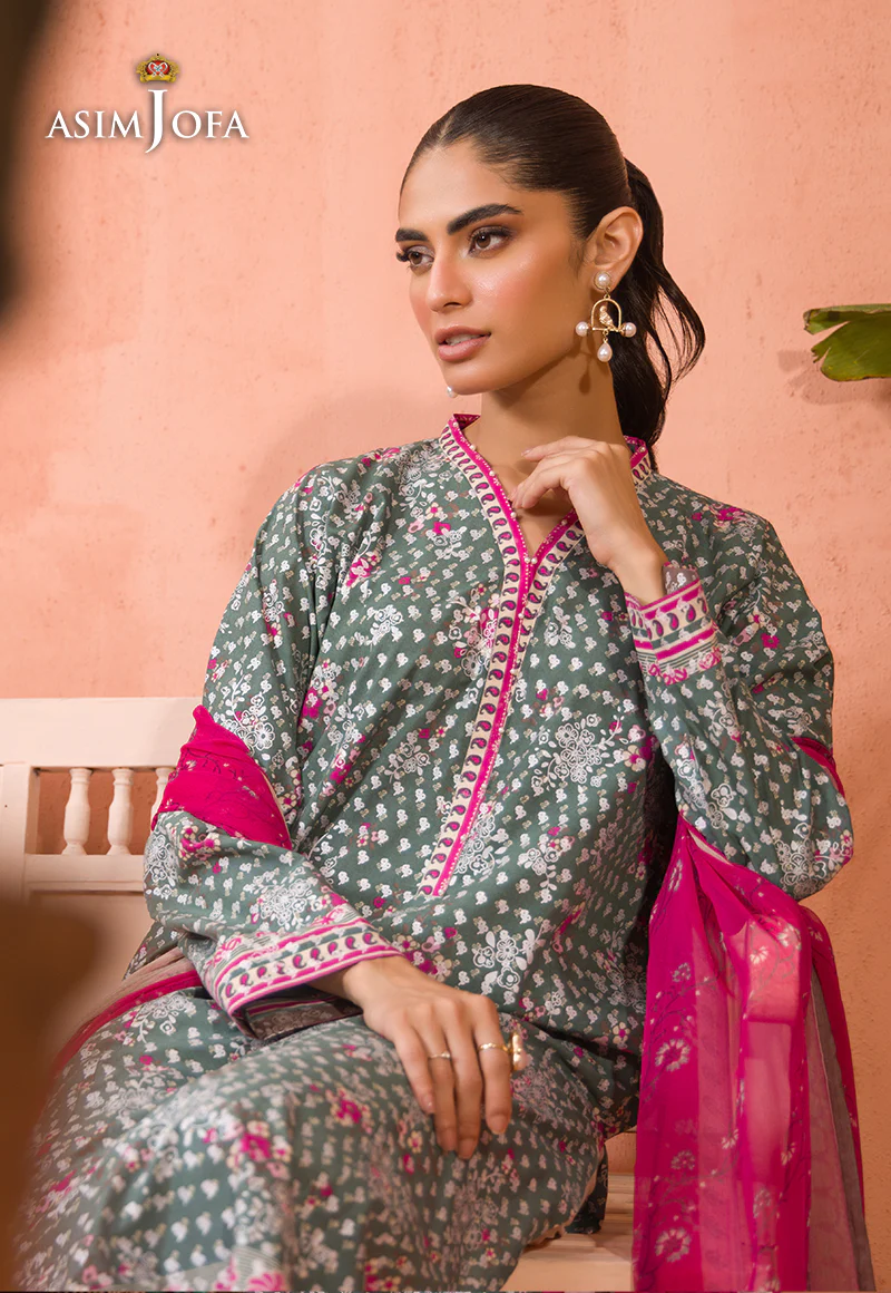AJGR-07 PRINTED COTTON SILK 2 PCS - Image 3