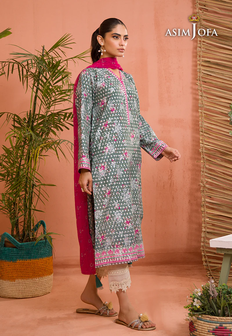 AJGR-07 PRINTED COTTON SILK 2 PCS - Image 8