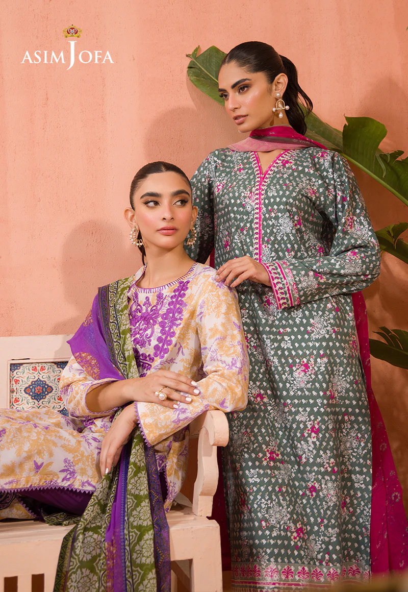 AJGR-09 EMBROIDERED COTTON SILK 2 PCS - Image 10